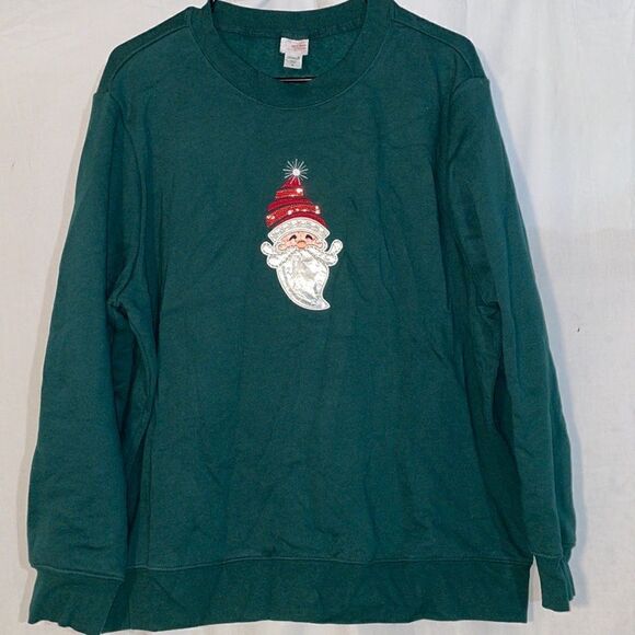 Holiday Editions Santa sweatshirt - Picture 1 of 8